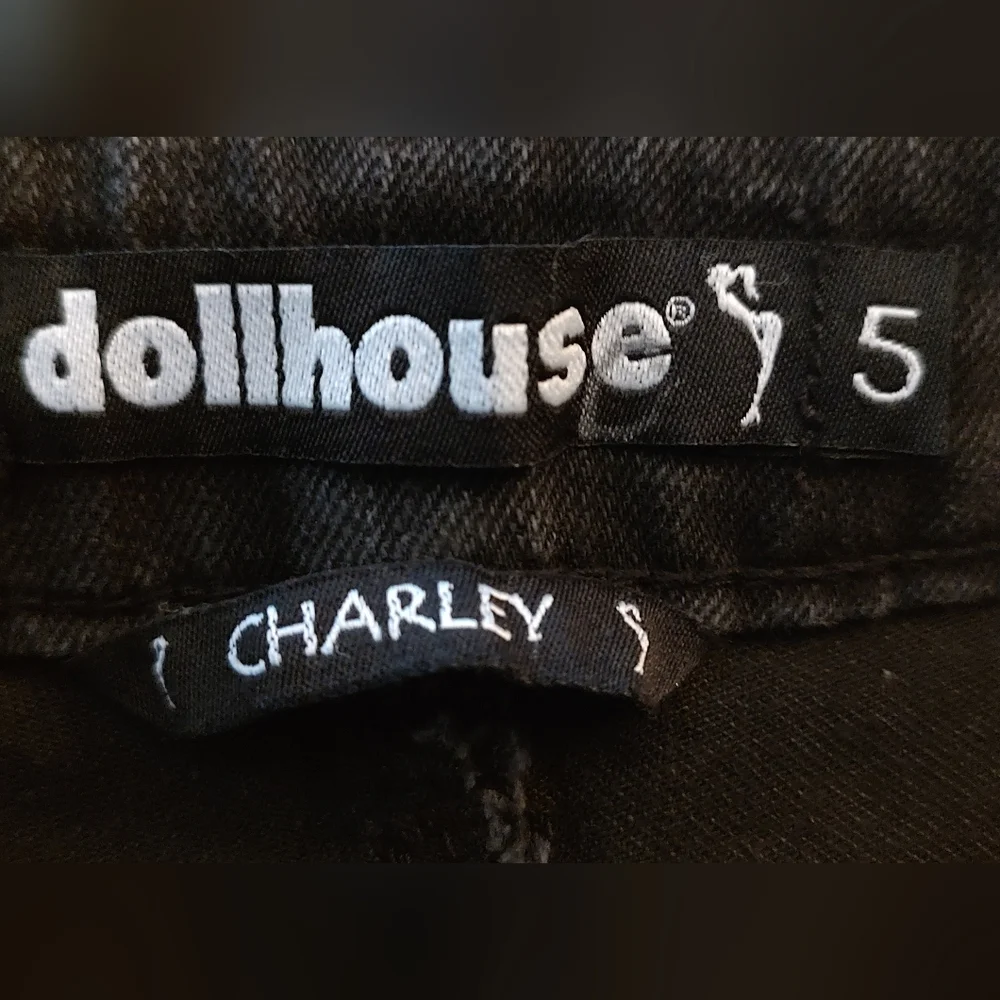 Jeans Dollhouse Womens Juniors Sequinced Distressed  Black Size  5 New With Tag